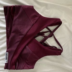 Gymshark Burgundy Sports Bra